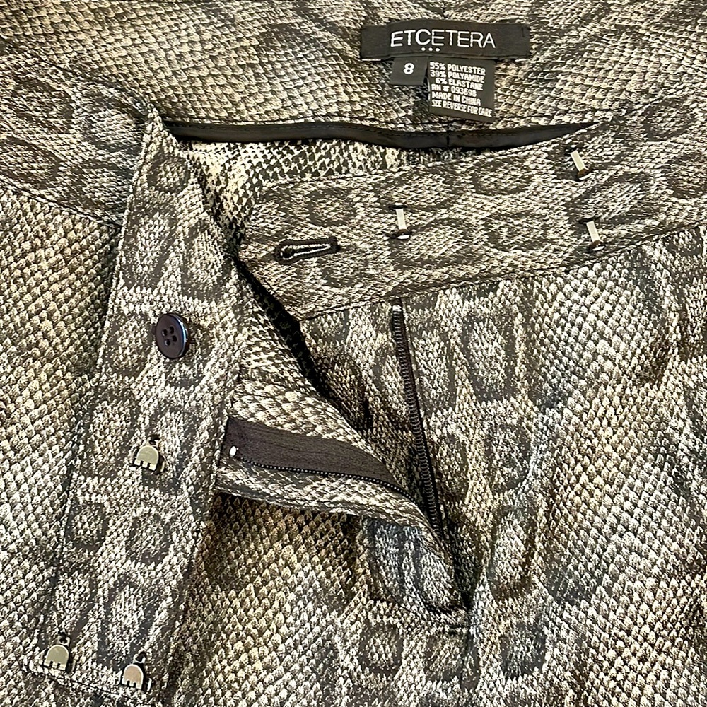 Etcetera Python Stretch Pants - Picture 2 of 8